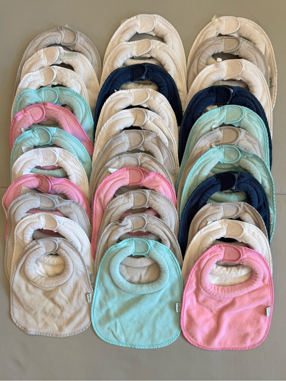 Green Sprout Stay-dry Milk-catcher Bibs (33pc Bundle!)